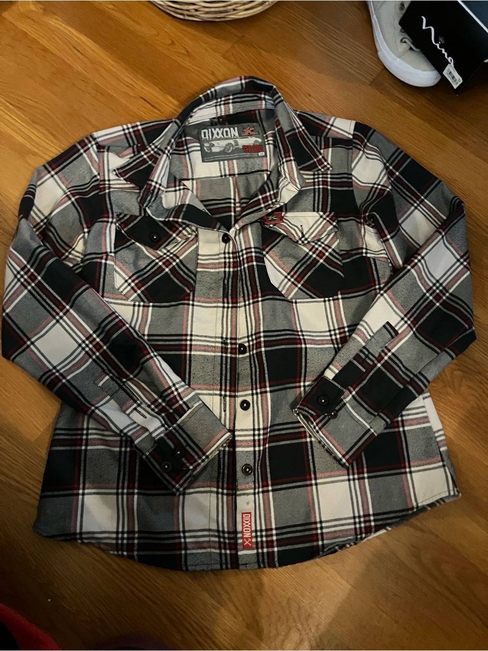 Dixon Kids Black & White Plaid Button-Up Shirt